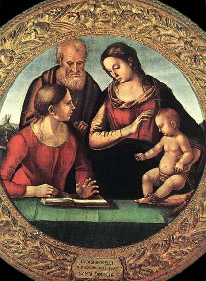 Luca Signorelli Madonna and Child with St Joseph and Another Saint oil painting image